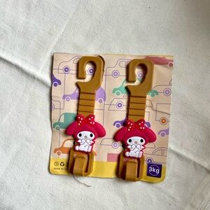 Cartoon Pink Bunny Car Hooks (Set of 2)